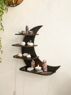 Moon Shaped 4-Tier Wall Shelf