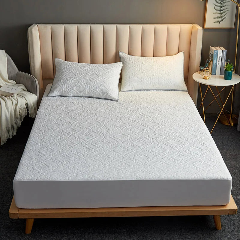 Waterproof Quilted Fitted Mattress Cover