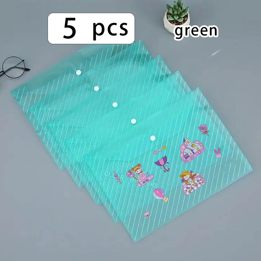 Transparent A4 Document Storage Bags