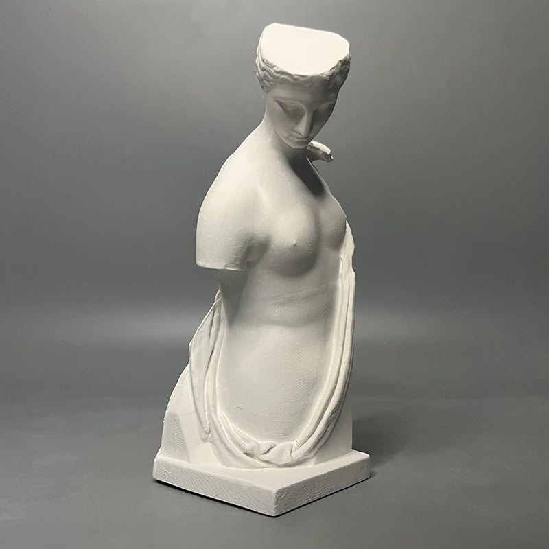 Vintage Greek Bust Plaster Sculpture