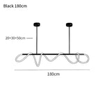 Modern Minimalist Hose Chandelier