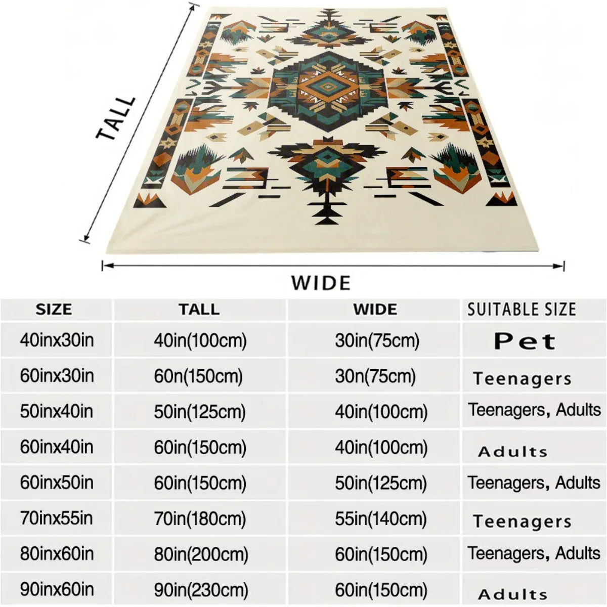 Boho Fleece Blanket Collection