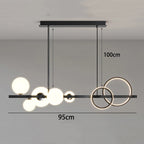 Contemporary Glass Pendant Chandelier