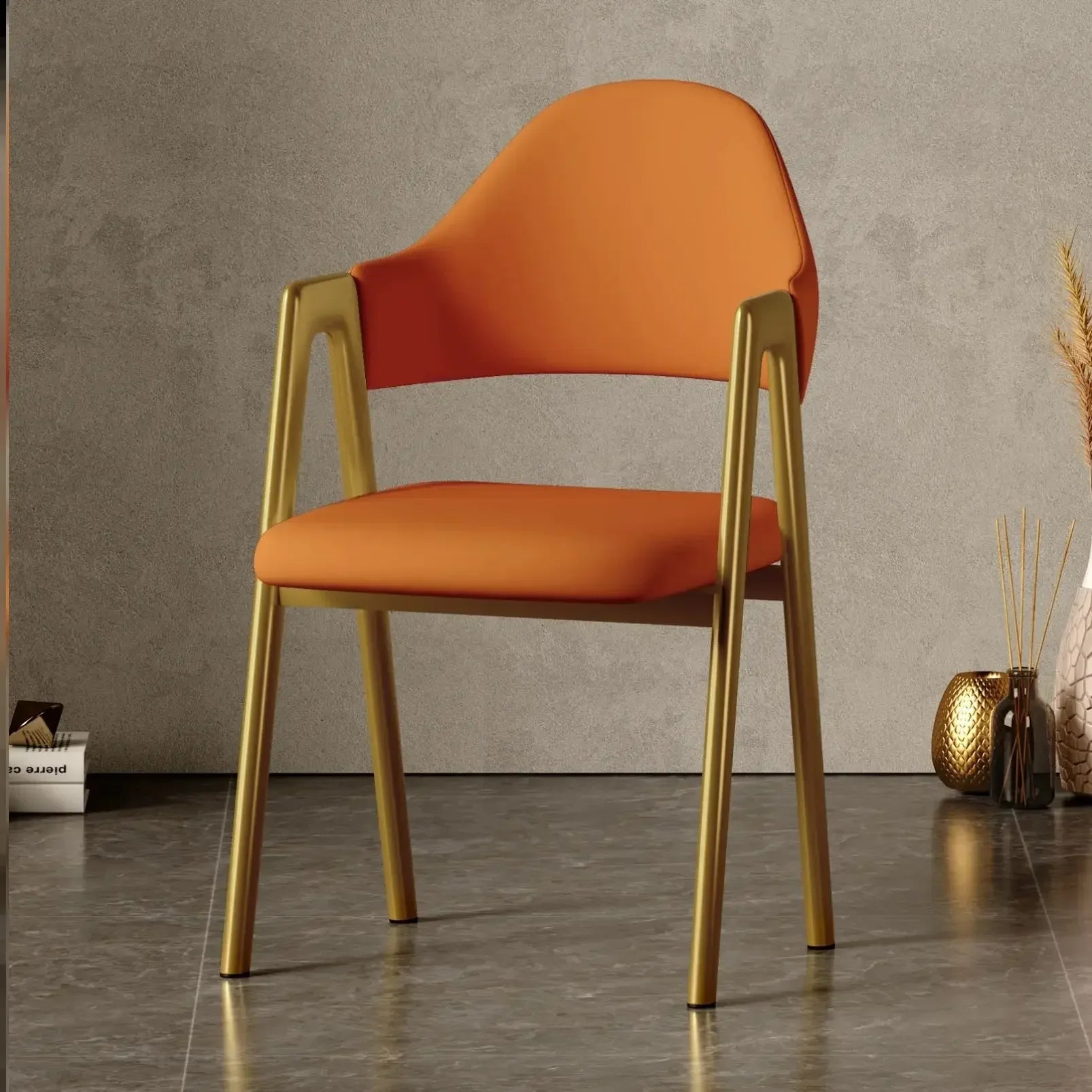 Mid Century Modern Metal Armchair