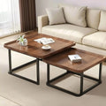 Fluted Square Nesting Table Set