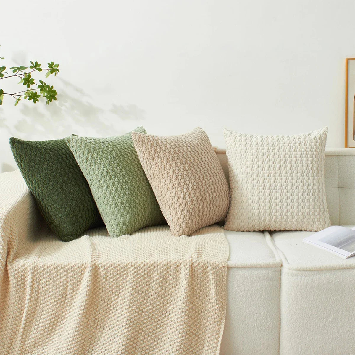 Boho Striped Corduroy Pillow Cover