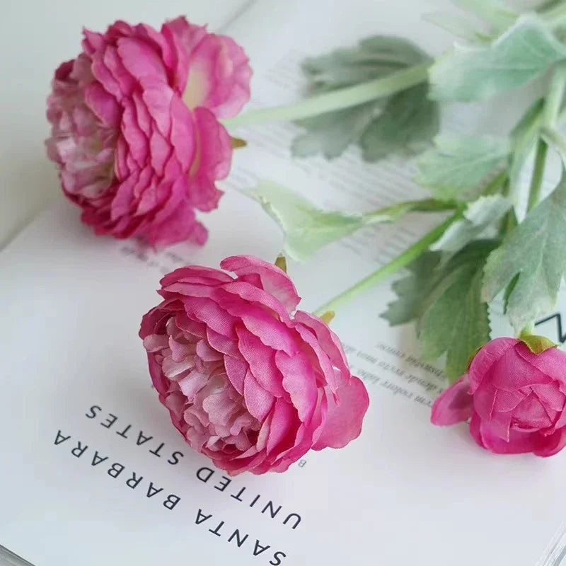 Elegant Silk Peony Bouquet Decor