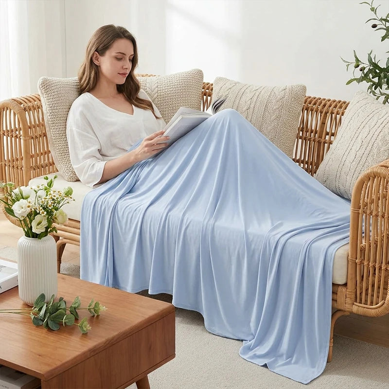 Breathable Ice Silk Cooling Blanket