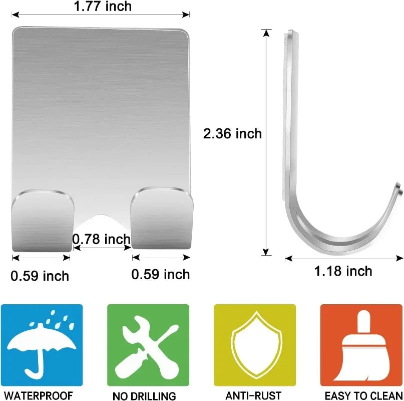 Strong Hold Adhesive Razor Hook