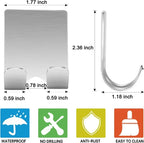 Strong Hold Adhesive Razor Hook