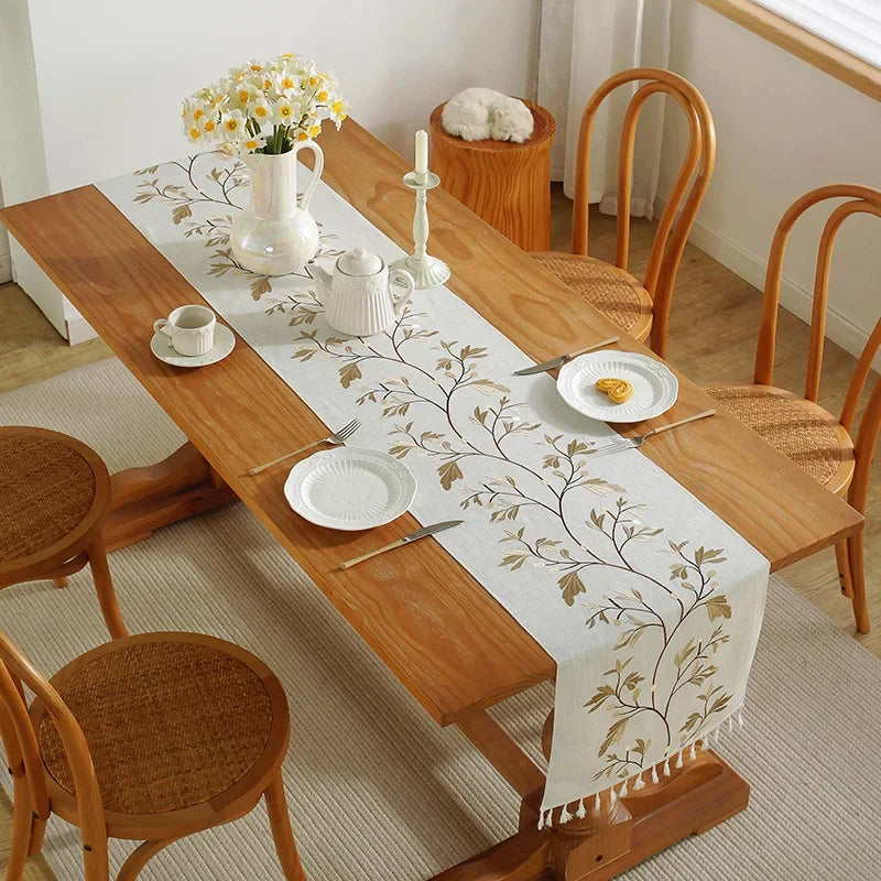 Embroidered Luxury Table Runner