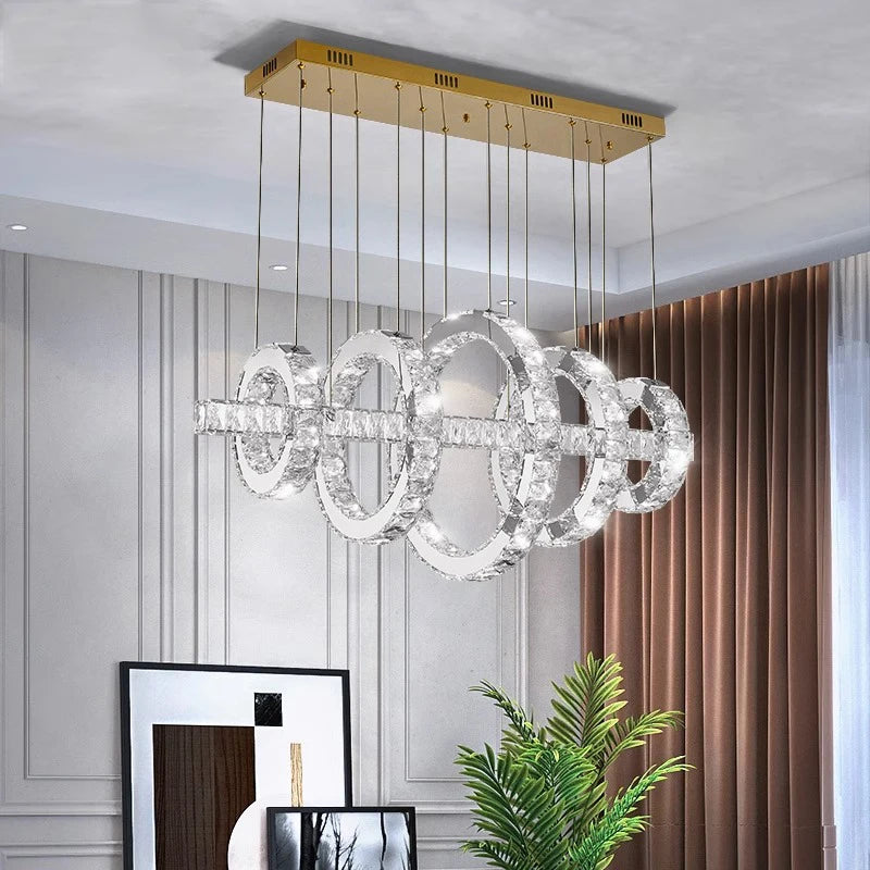 Modern Crystal Pendant Chandelier