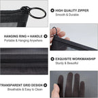 3-Pack Mesh Cosmetic Pouches