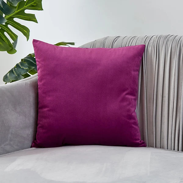 Plush Velvet Sofa Cushion Cover