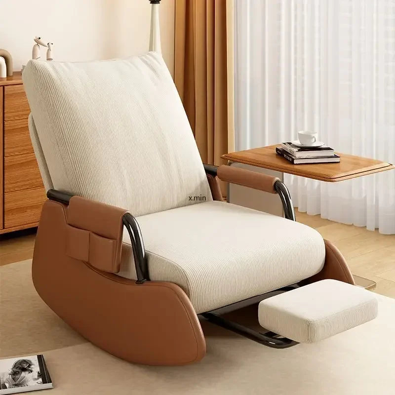 Modern Velvet Rocking Lounge Chair