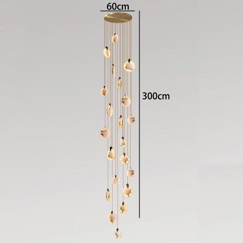 Modern LED Marble Pendant Chandelier
