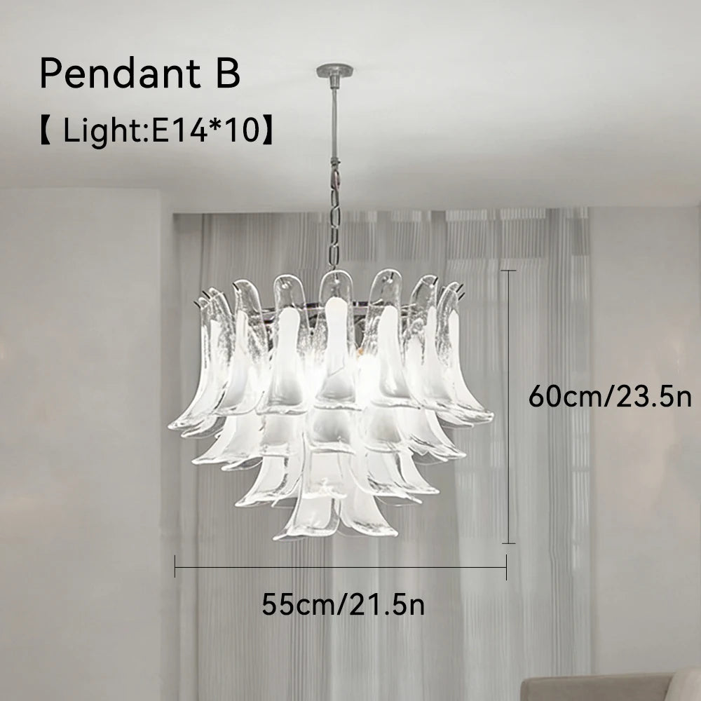 Clear Glass Pendant Chandelier