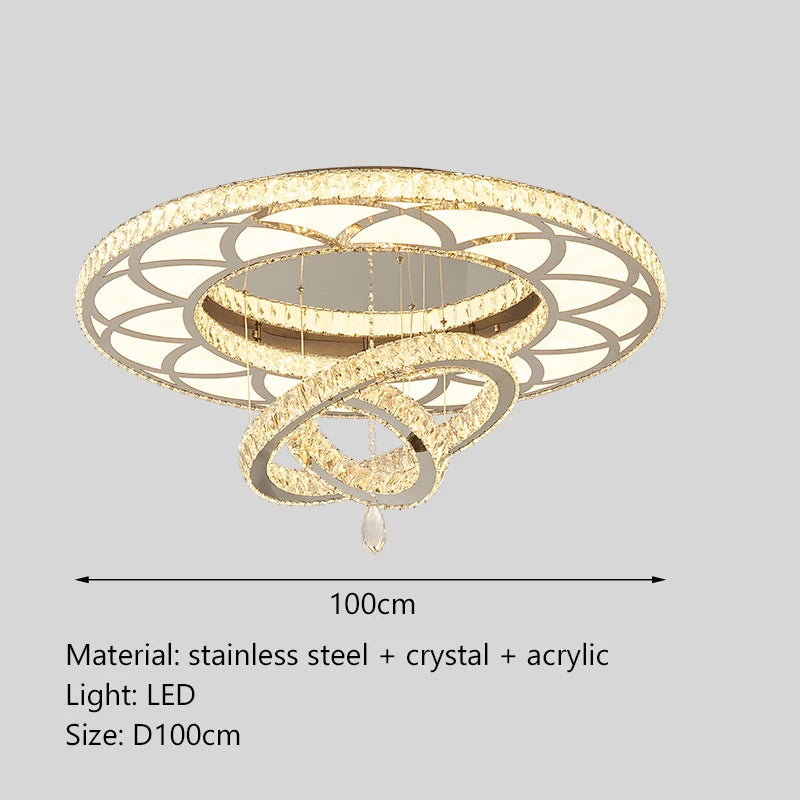 Luxury Crystal LED Ceiling Chandelier
