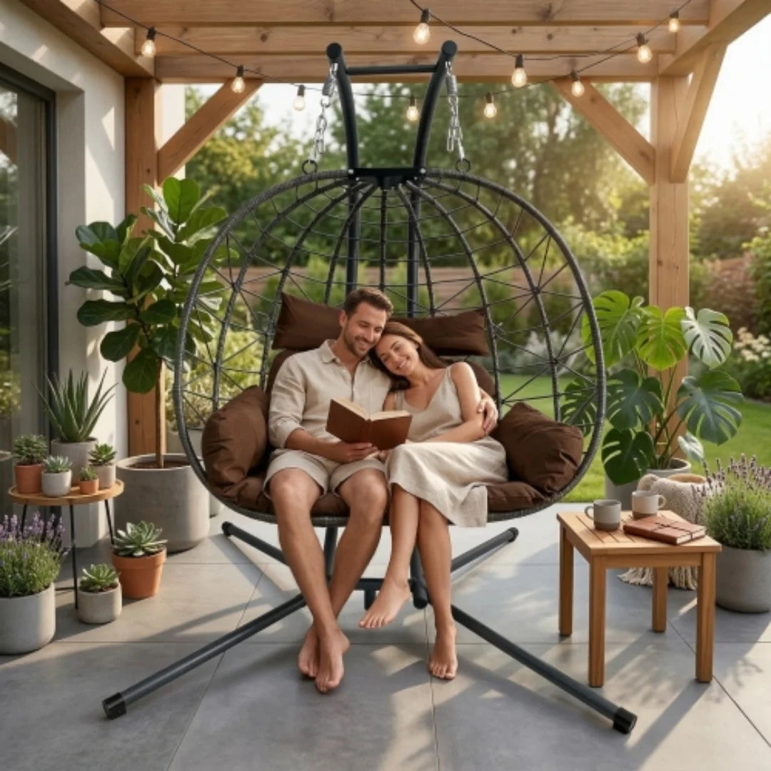 Luxury Double Hanging Egg Chair