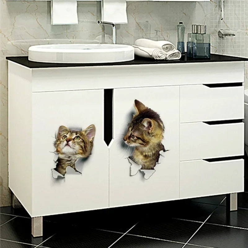 Cute 3D Cat Wall Sticker