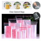 Reclosable Transparent Zip Lock Bags