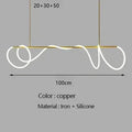 Modern Minimalist Hose Chandelier