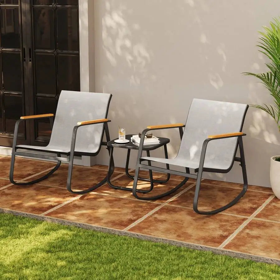 Textilene Rocking Bistro Set