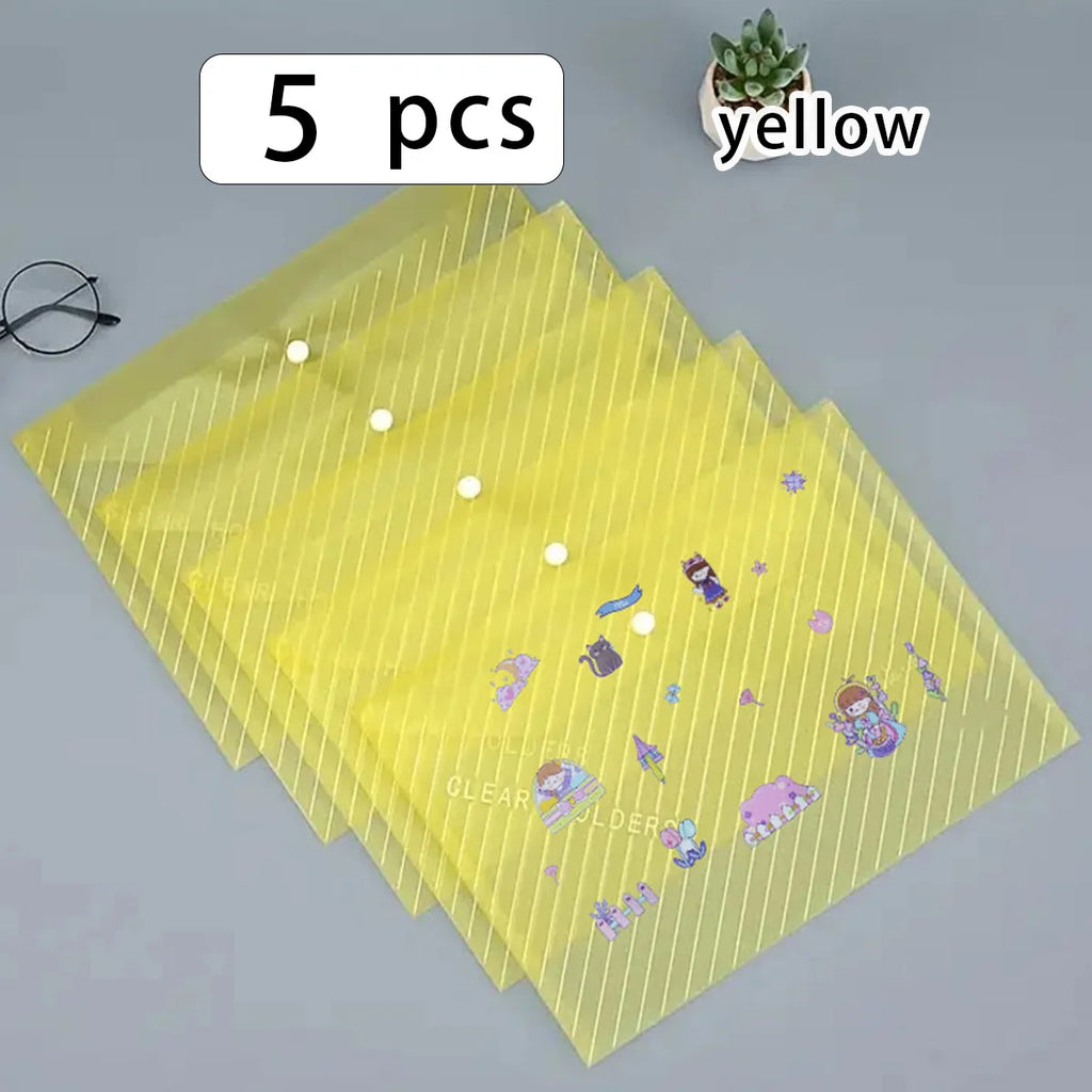 Transparent A4 Document Storage Bags