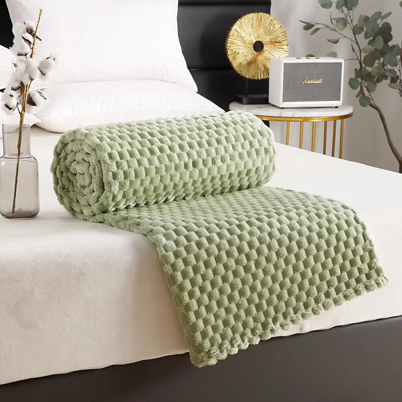 Ultra Soft Coral Fleece Throw