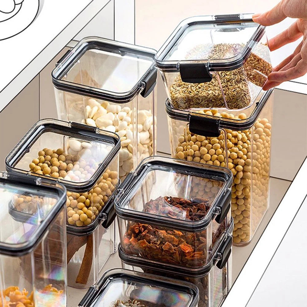 Premium Airtight Kitchen Storage Jars