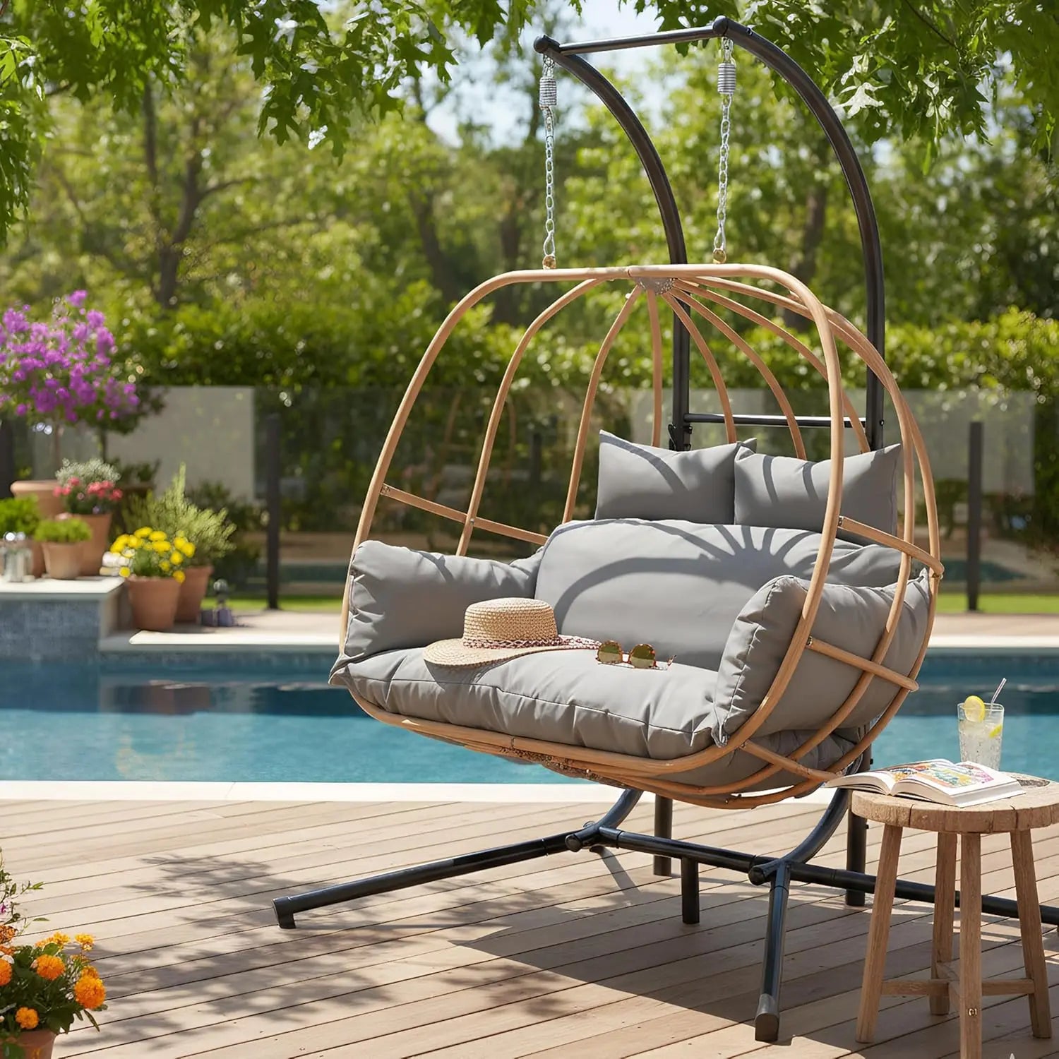 Oversized 2-Person Egg Swing Chair
