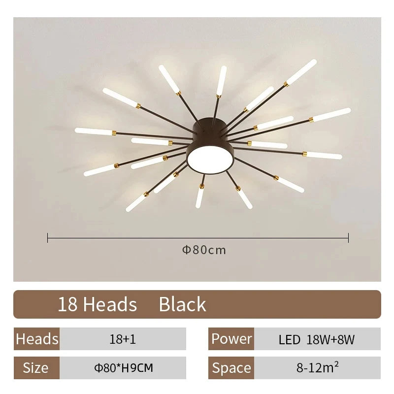 Fan-Shaped LED Ceiling Lamp