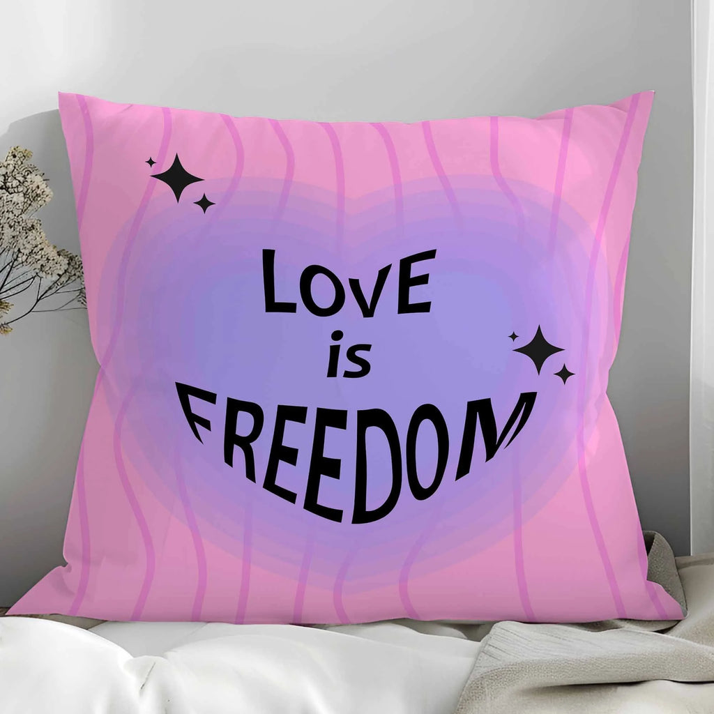 Love Freedom Decor Throw Pillow