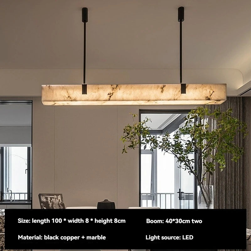 Marble Linear Pendant Light