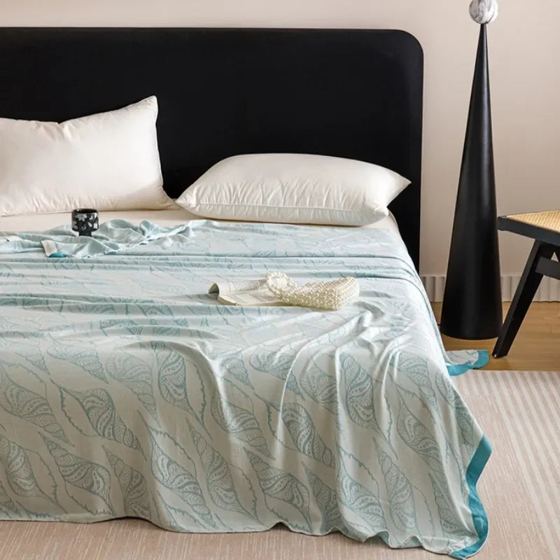 Bamboo Fiber Jacquard Cooling Blanket