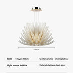 Modern Art Glass LED Chandelier