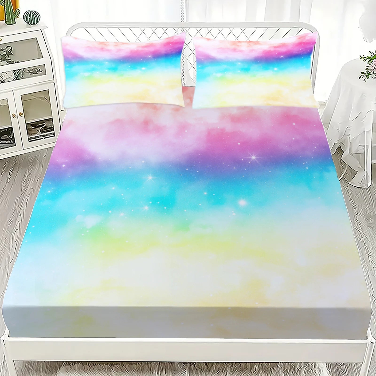 Ocean Waves Fitted Sheet Set