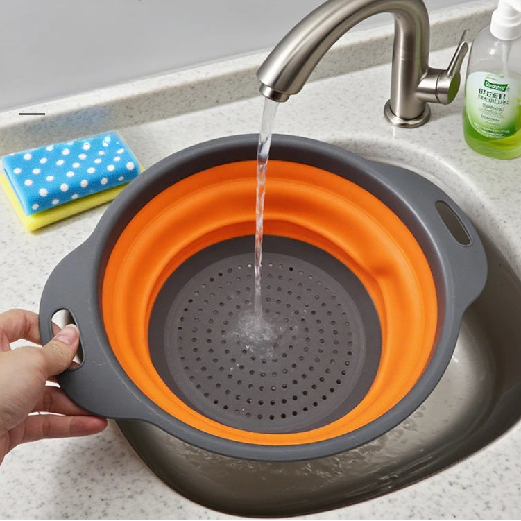 Foldable Kitchen Drain Basket Strainer