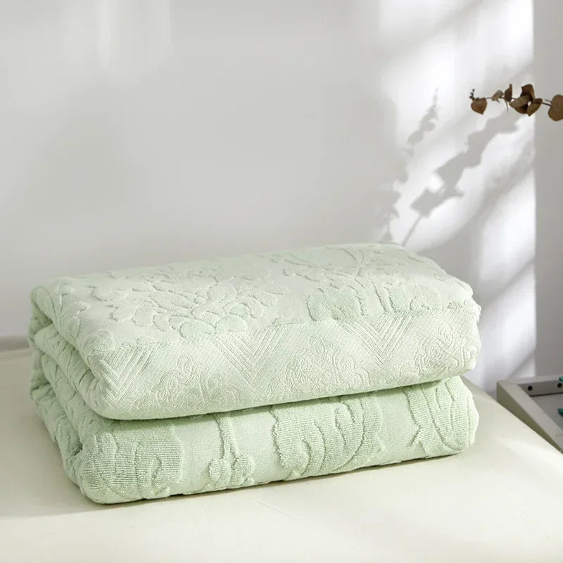 Jacquard Cotton Summer Throw Blanket