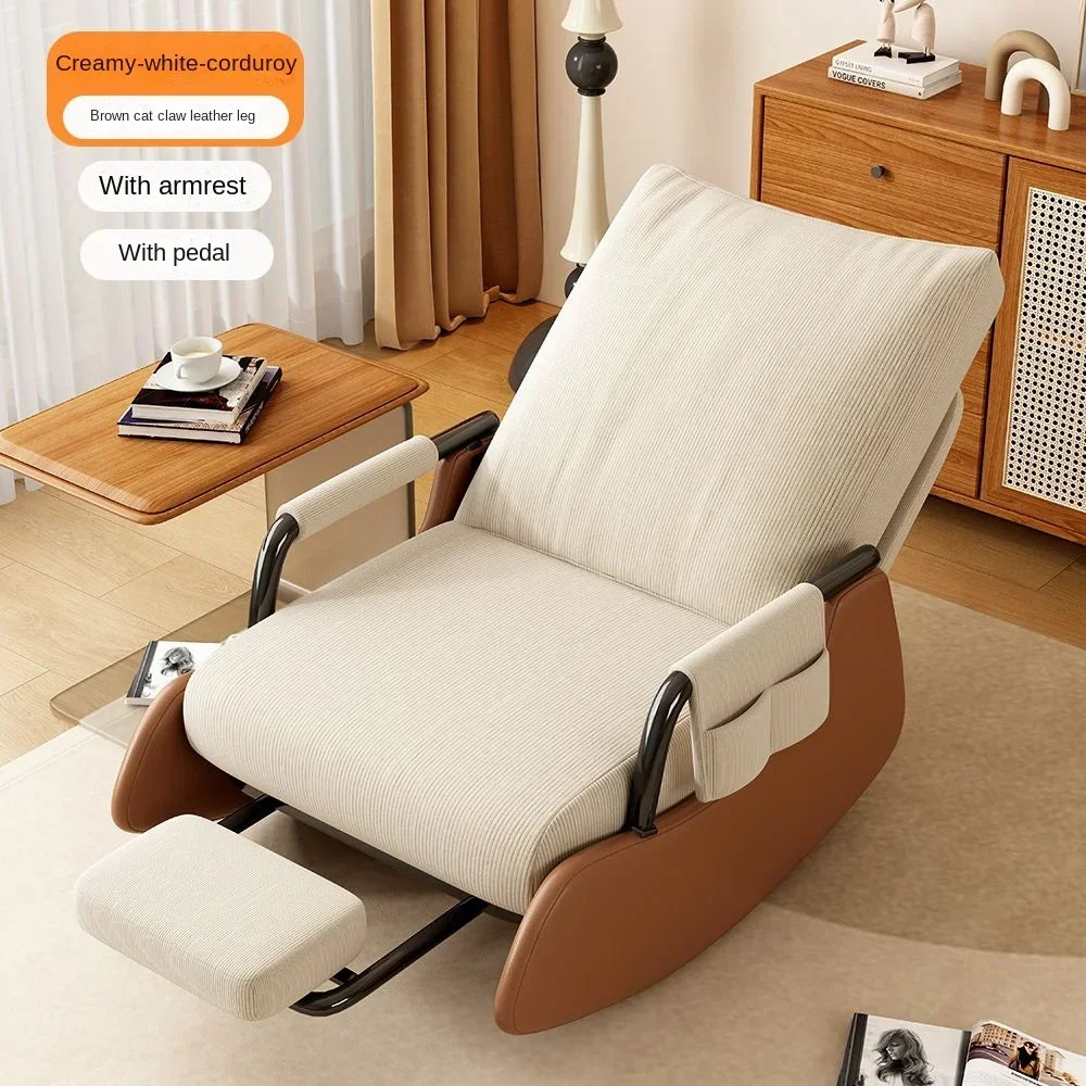 Modern Velvet Rocking Lounge Chair