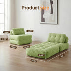 Green Foldable Sofa Bed Chair