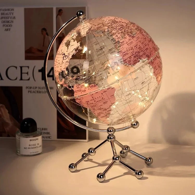 Luxury Modern Globe & Sailboat Metal Sculpture