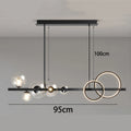 Contemporary Glass Pendant Chandelier