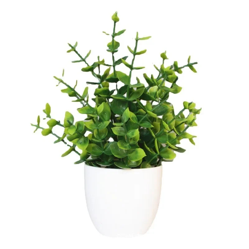 Mini Plastic Bonsai Potted Plant