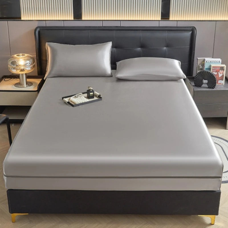 Luxury Cooling Satin Mattress Protector