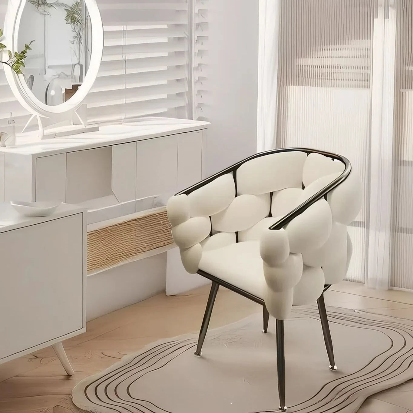 Modern Makeup Chair Bench