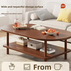 Oval Storage Coffee Table