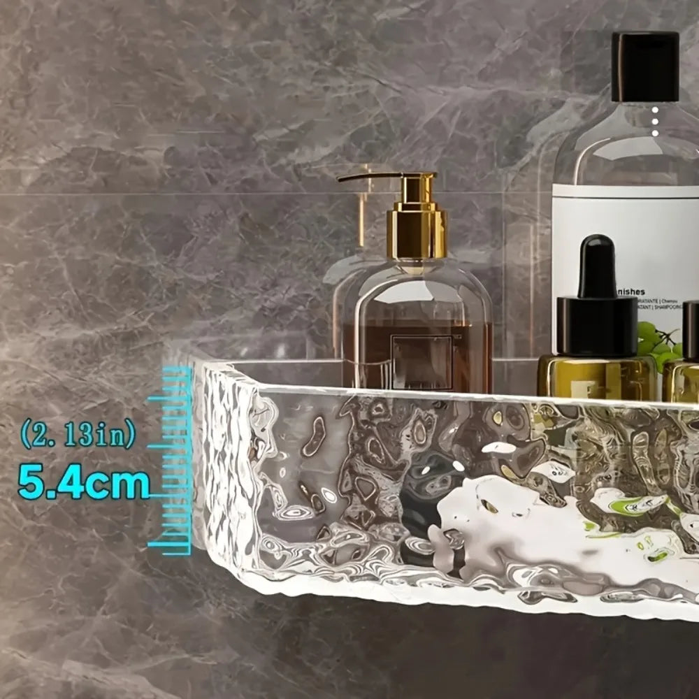 Clear Bathroom Corner Shelf Organizer