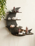 Moon Shaped 4-Tier Wall Shelf