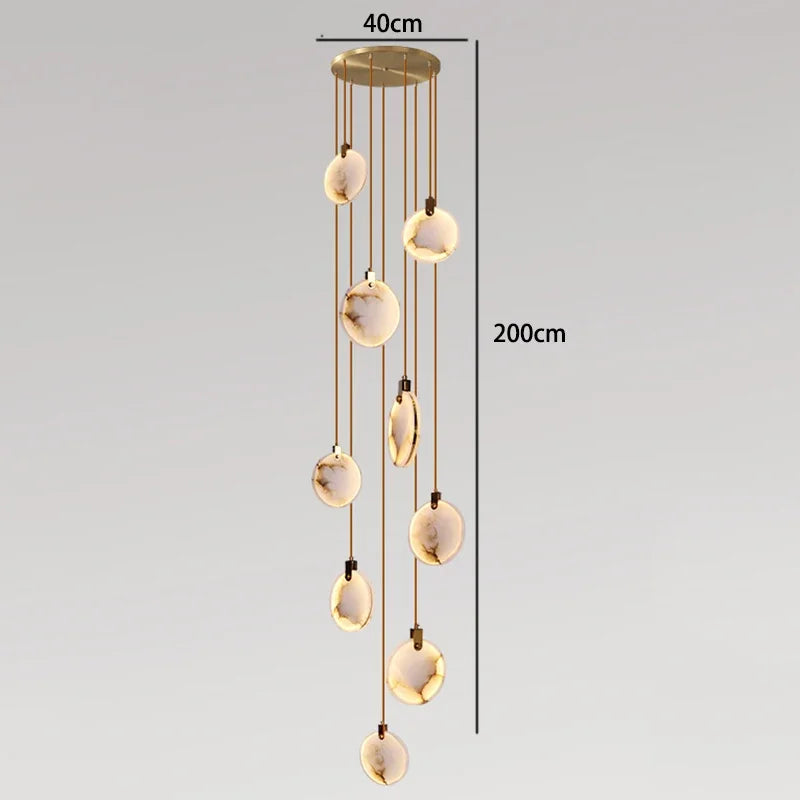Modern LED Marble Pendant Chandelier
